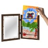 Americanflat 10x12.5 Kids Artwork Picture Frame in Walnut- Displays 8.5x11" With Mat and 10x12.5" Without Mat -  2 Pack - 4 of 4