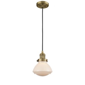 Olean - 1 Light Cord Hung Mini Pendant In Industrial Style-7.75 Inches Tall and 6.75 Inches Wide - 1 of 1