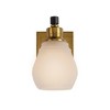 Artcraft Lighting Nelson 1 - Light Vanity in  Brass/Black - 4 of 4
