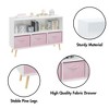 LIVAREEmlen Bookcase with Collapsible Fabric Drawers, Children's Book Display, Toy Storage Cabinet Organizer - 4 of 4