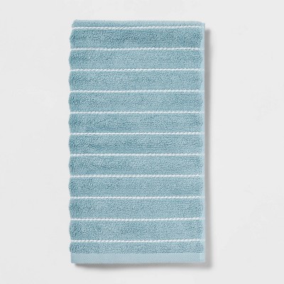 Sticky Toffee Blue Washcloths Set for Bathroom Oeko-Tex Terry