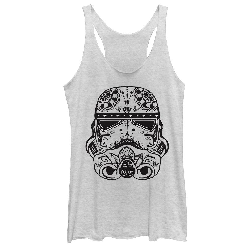Women's Star Wars Ornate Stormtrooper Racerback Tank Top, 1 of 4
