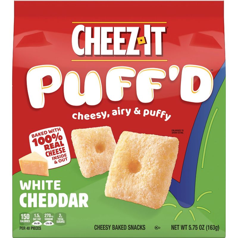 Cheez-It Puff&#39;d White Cheddar Snack Crackers - 5.75oz, 5 of 7