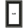 PosterPalooza | Panoramic Antique Black Picture Frame - UV Acrylic, Foam Board Backing, Hanging Hardware - 2 of 4