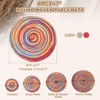 Unique Bargains Woven Braided Washable Decorative Round Placemat 8 Pcs - 2 of 4