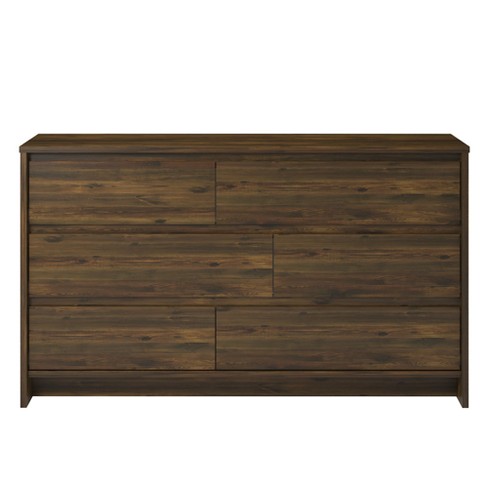 Ovett 6 Drawer Dresser Walnut Room Joy Target