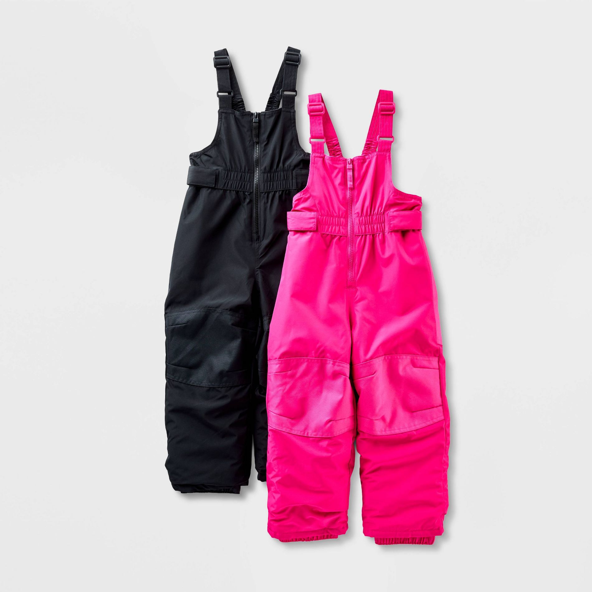 Toddler Girls' 2pk Snow Bib - Cat & Jack™ - Black/Pink