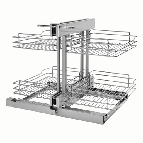Rev-A-Shelf Pull Out Undersink U-Shaped Wire Basket with Soft Close Slides