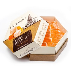 Eastanbul Turkish Delight, Turkish Delight Candy w/Orange Flavor, Lokum, 8.8oz - 1 of 4