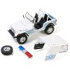 1982 Jeep CJ-7 "Clearwater, Florida Police Department" White and Light Blue 1/18 Diecast Model Cars by Greenlight - 2 of 4