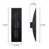 LLHZSY 15 3/4"H Industrial LED Dimmable Outdoor Wall Light Sconce-Black - 3 of 4