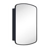 TEHOME Arched Recessed and Surface Mount Metal Framed Bathroom Medicine Cabinet with Mirror - 2 of 4