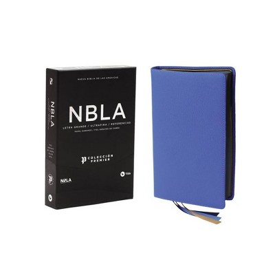 Nbla Biblia Ultrafina, Letra Grande, Colección Premier, Azul - Large Print by  Vida & Nbla-Nueva Biblia de Las Américas (Leather Bound)