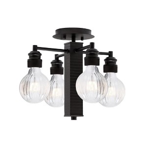 Toltec Lighting Edge 4 - Light Flush Mount in  Espresso - 1 of 1