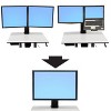 Ergotron WorkFit Conversion Kit: Dual or LCD & Laptop to Single HD - 2 of 2