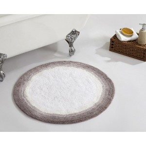 Torrent Collection 100% Soft Cotton Tufted Weave Bath Rug, Ombre Pattern, Highly Absorbent, Machine Washable Bathroom Mat for Multipurpose Use - 1 of 4