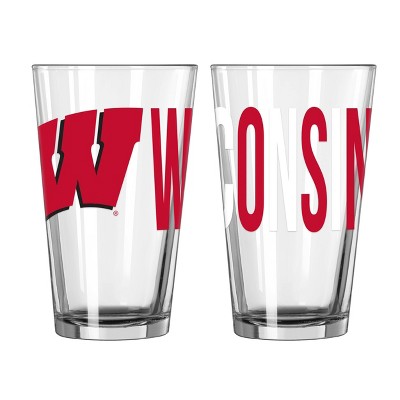 NCAA Wisconsin Badgers Overtime Pint Glass - 16oz