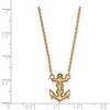 Black Bow Jewelry 14k Yellow Gold Plated Sterling Silver Alpha Sigma Tau Greek Life Necklace 18 Inch - image 3 of 4