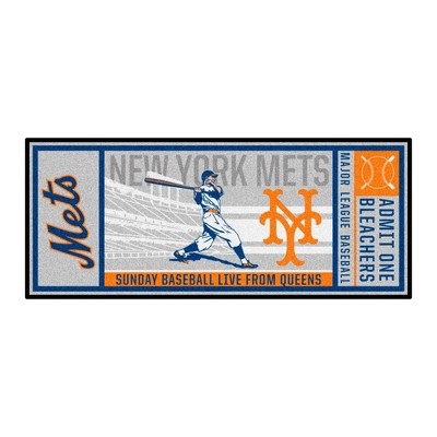 MLB New York Mets 30"x72" Retro Ticket Runner Mat