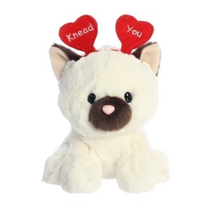 Aurora Small Knead You Siamese Cat Love On The Mind Heartwarming Stuffed Animal Brown 6" - 1 of 4