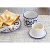 Blue Rose Polish Pottery M136 Manufaktura French Butter Dish - 4 of 4
