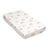 Sweet Jojo Designs Girl Satin Fitted Crib Sheet Boho Rainbow Blush Pink Yellow Gold Mauve Taupe Beige - 3 of 4