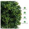 Set of 2 Artificial Boxwood Ball Topiary Trees - 20" Faux Green Plants for Indoor/Outdoor Decor, Porch & Garden Shrubs - 4 of 4