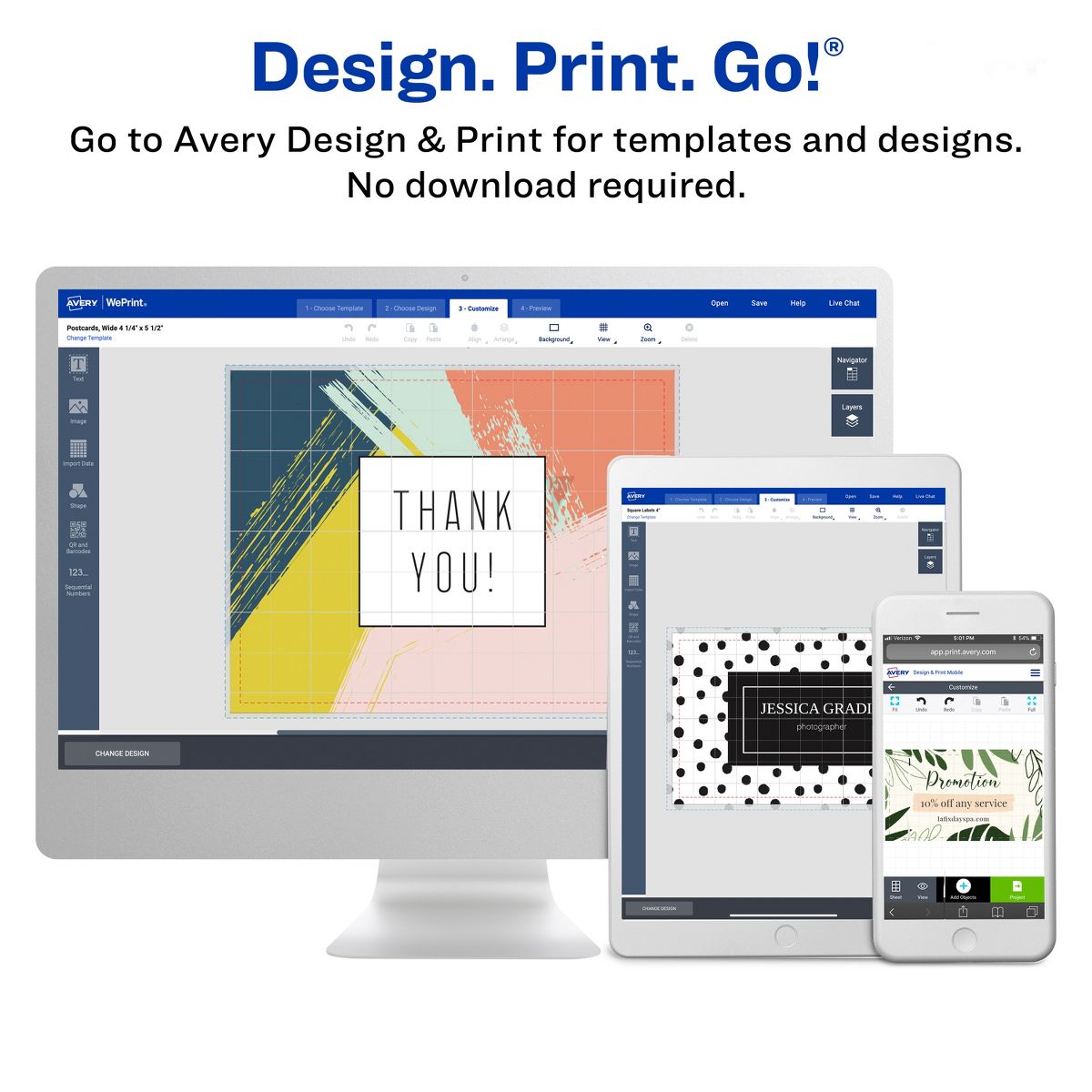 Avery Printable Matte White Edge Cards with Sure, 4" x 6" Rectangle - thumbnail 7