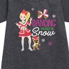 - JoJo Siwa - Dancing Through The Snow Graphic Short Sleeve Fleece Dress - 2 of 2