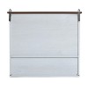 LuxenHome White Manufactured Wood Farmhouse 2-Door Bathroom Wall Cabinet - 3 of 4