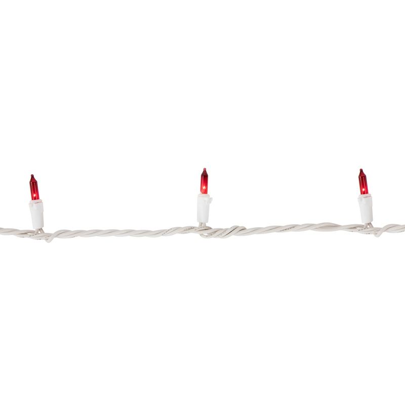 Northlight 100ct Red and Clear Mini Icicle Christmas Lights- 5.75ft, White Wire, 3 of 5