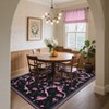 Floral Area Rug Machine Washable Rug For Playroom,Cute Throw Carpet For Girls,Low Pile Non Slip Non Shedding Rug - 3 of 4