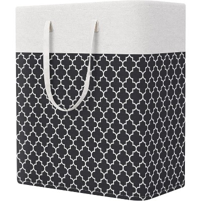 Paaaawaters Large Collapsible Laundry Basket Hamper with Easy Carry Handles，Freestanding Clothes Hampers for Laundry, Bedroom