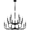 Abner Matte Black Chandelier - 4 of 4