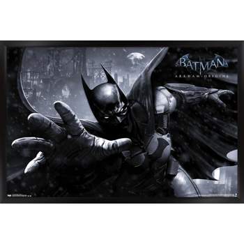 Trends International DC Comics - The Dark Knight - Batman Logo On Fire One  Sheet Wall Poster, 22.375 x 34, Unframed Version