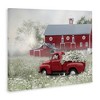 Stupell Industries Red Truck Floral Country Meadow Canvas Wall Art - 3 of 4
