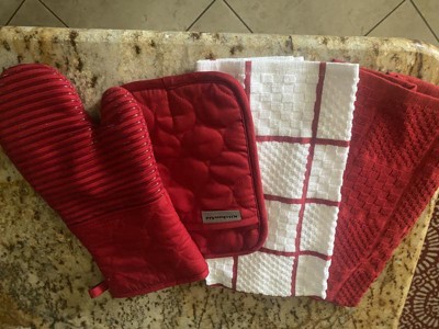 Kitchenaid Onion Quilt Kitchen Towel, Oven Mitt & Pot Holder Set 4-pack :  Target