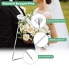 Unique Bargains Stainless Steel Clear Diamond Wedding Corsage Boutonnieres Pins - 2 of 4