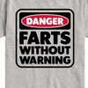 Boys' - Instant Message - Danger Farts Without Warning Short Sleeve Graphic T-Shirt - 2 of 4