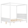 Okak Minimalsit Roof Canopy Bed Frame with Headboard & Slat Support,Modern Small Daybed Student Bed for Bedroom,Study - 4 of 4