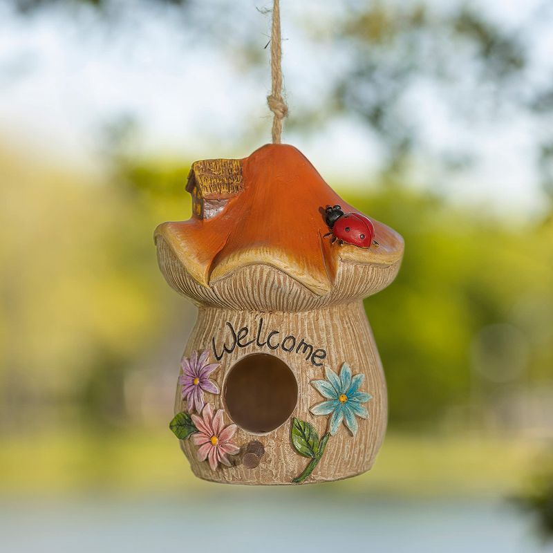 VP Home Mushroom Welcome Hanging Bird Houses for Outside, 3 of 5