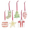 Bright Creations 24 Pack Clear Acrylic Christmas Ornaments, 3 Diy