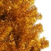 vidaXL Artificial Christmas Tree with Stand Gold 6 ft PET - 4 of 4
