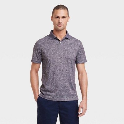 Men's Performance Polo Shirt - Goodfellow & Co™ Heathered Black L : Target