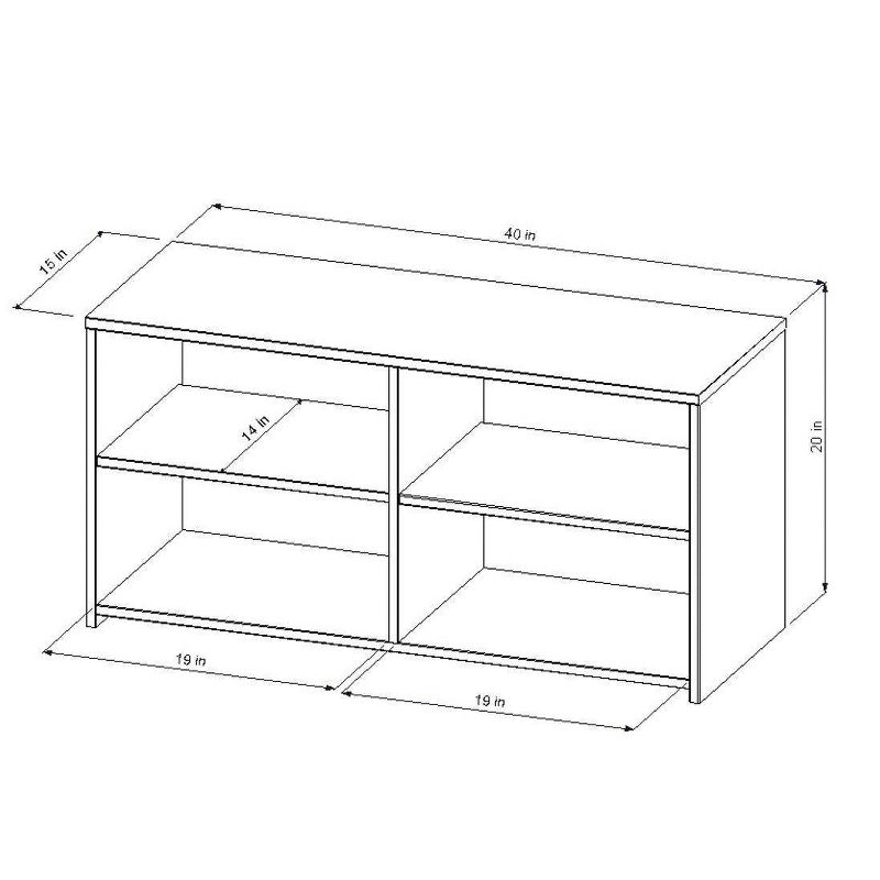Storage TV Stand for TVs up to 43&#34; Black - Room Essentials&#8482;, 6 of 8