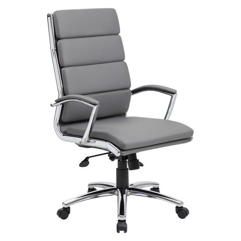 Boss Office Products Executive Mid Back Pillow Top Chair