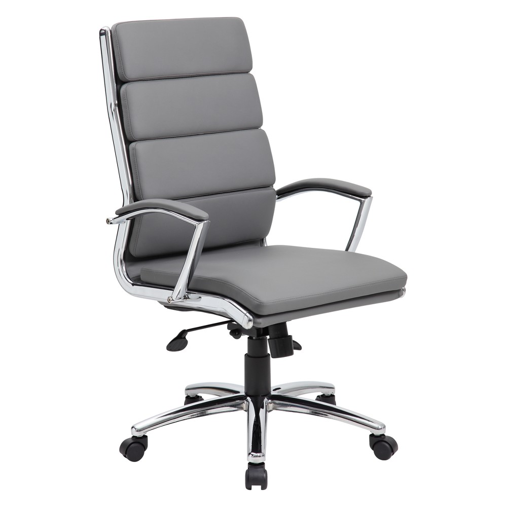 Photos - Computer Chair BOSS Contemporary Striped Executive Office Chair Gray -  Office Products 