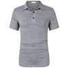 Collared Shirts for Men,Quick Dry Short-Sleeve Polo, Golf Polo Shirt Moisture Wicking Plain Tshirts - 2 of 4