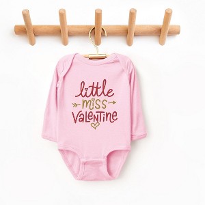 The Juniper Shop Little Miss Valentine Baby Long Sleeve Bodysuit - 1 of 3