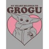 Men's Star Wars The Mandalorian Valentine's Day The Child Belongs to Grogu T-Shirt - 2 of 4